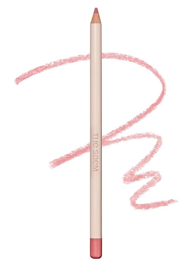 THESAEM Cover Perfection Lip Pencil - Slim, Easy-Blend & Overlip Makeup, Creamy Matte Lip Liner, Long-Lasting with Built-In Sharpener (09 Mellow) - Image 1