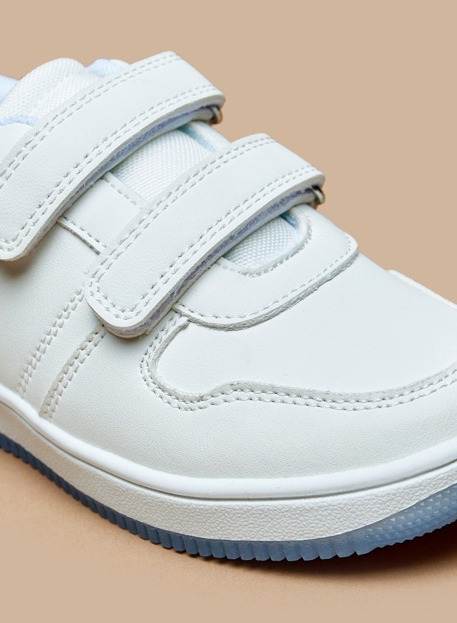 JUNIORS Panelled Sneakers with Hook and Loop Closure  - Image 5