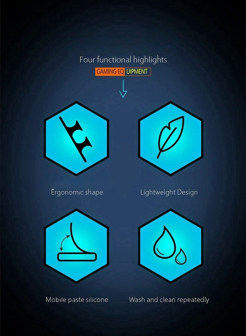 2Pcs Tablet Bracket For Ergonomic Tablet PC Game Grip Soft Silicone Washable For Multi-finger Linkage Gamepad Silicone Grip Accessory - Image 4