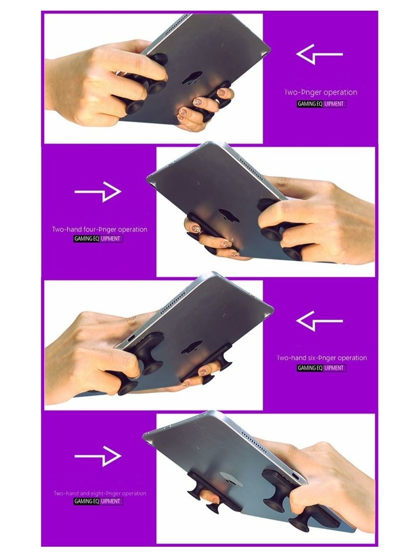 2Pcs Tablet Bracket For Ergonomic Tablet PC Game Grip Soft Silicone Washable For Multi-finger Linkage Gamepad Silicone Grip Accessory - Image 5