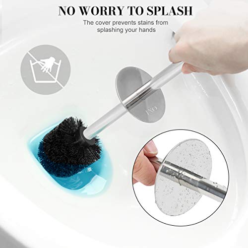 Wsedor Toilet Brush and Holder, 2 Pack Toilet Brush with 304 Stainless Steel Long Handle, Toilet Bowl Brush for Bathroom Toilet-Ergonomic, Elegant,Durable (Bronze) - Image 4