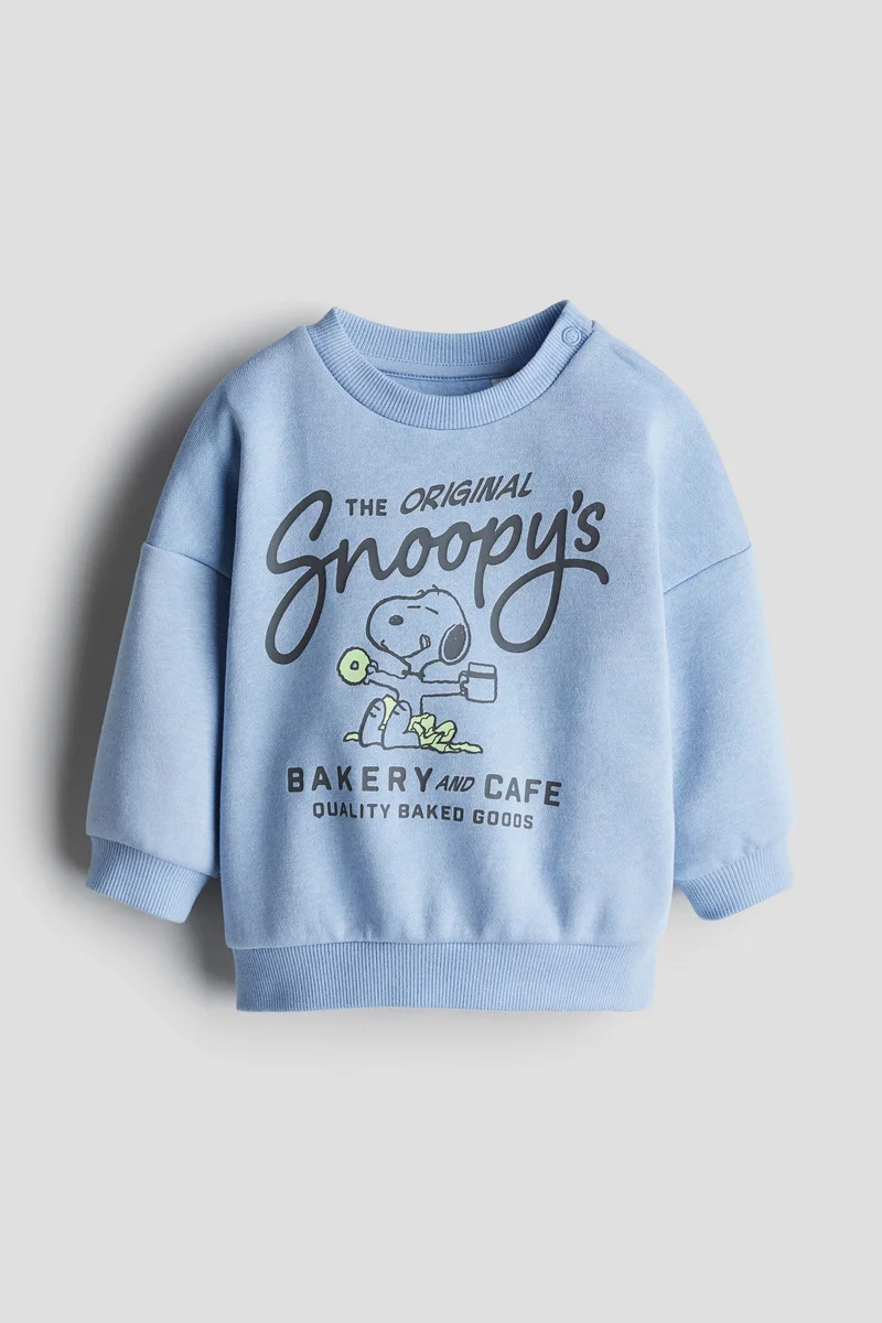 اتش اند ام Print-motif sweatshirt