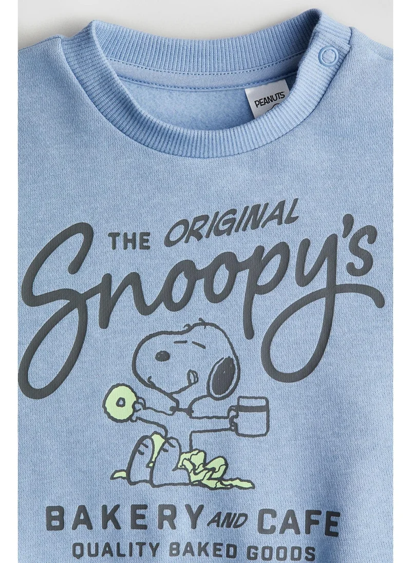اتش اند ام Print-motif sweatshirt