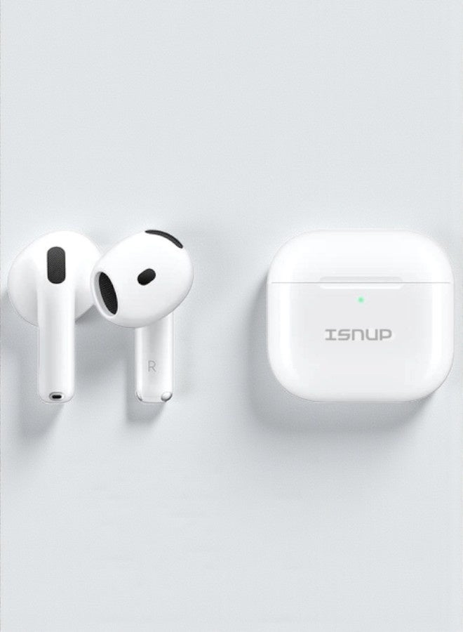 iSNUP Pro Bluetooth headset with high quality, third generation, a wireless Bluetooth headset that supports wireless charging, features clear sound and noise isolation, works on all mobile phones such as iP - Image 1