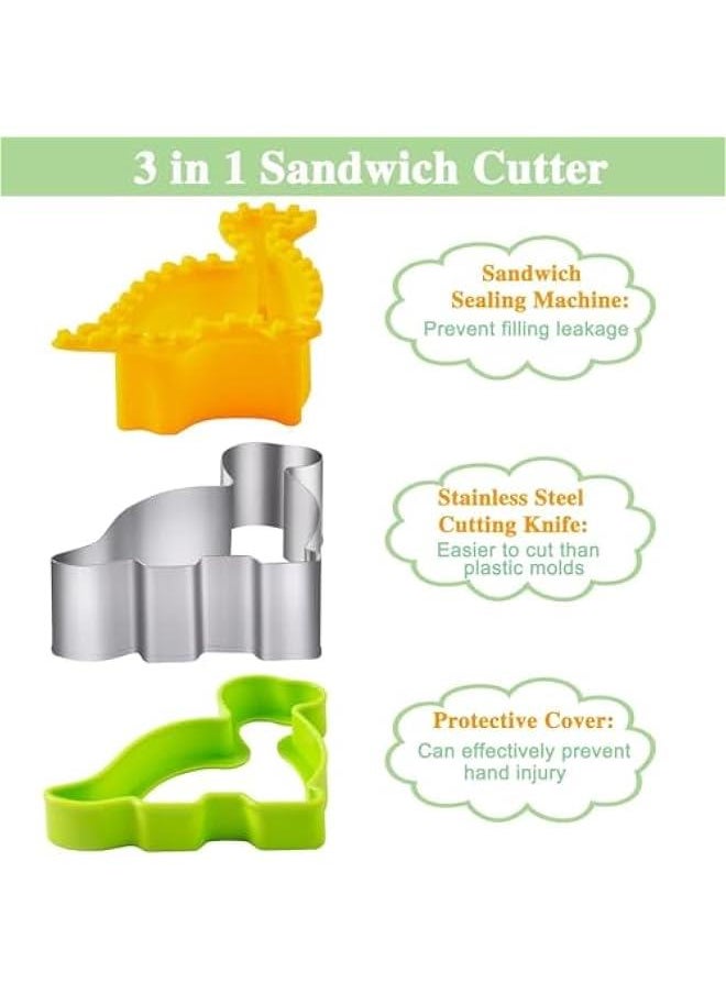 MIXDE Sandwich Cutter and Sealer, Sandwich Cutter for Kids, Decruster Sandwich Maker, Great for Lunchbox and Bento Box - Boys and Girls Kids Lunch (22)  - Image 2