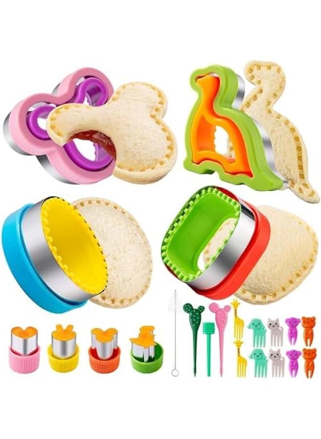 MIXDE Sandwich Cutter and Sealer, Sandwich Cutter for Kids, Decruster Sandwich Maker, Great for Lunchbox and Bento Box - Boys and Girls Kids Lunch (22)  - Image 1