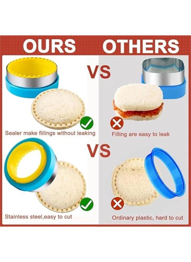 MIXDE Sandwich Cutter and Sealer, Sandwich Cutter for Kids, Decruster Sandwich Maker, Great for Lunchbox and Bento Box - Boys and Girls Kids Lunch (22)  - Image 4