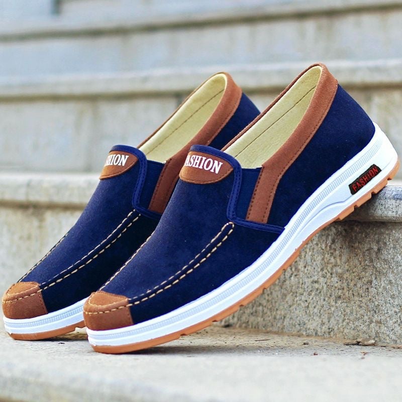 Breathable cloth shoes Beijing beef tendon bottom soft old non-slip lightweight: shoes wear-resistant work shoes canvas shoes comfortable men's board - Image 3