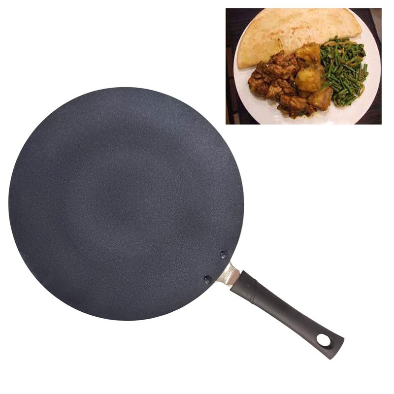 Non Stick Roti Pan Chapati Tava Aluminium Concave Tawa Crepe Paratha Dosa Pancake Griddle Skillet (275MM)  - Image 3