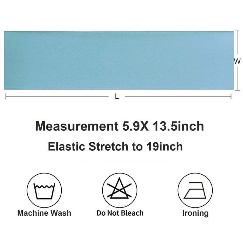 Gankar Baby Blue Chair Sashes 50 Pack  Baby Blue Chair Bows Sashes  Baby Blue Sashes for Chair Covers  Chair Sashes for Wedding  Light Blue Chair Sashes - Image 4