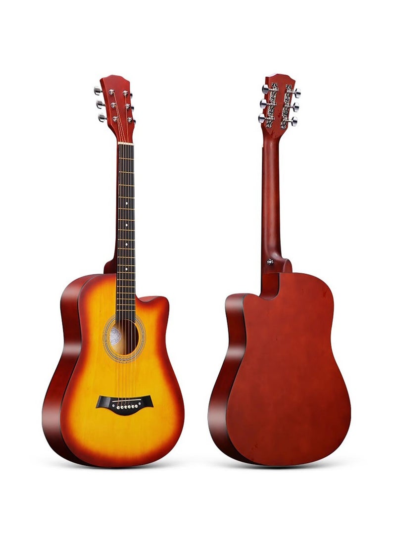 Kabat 38-Inch Folk Guitar Band Guitar Beginner Guitar+ Full Set of Accessories + Tuner - Image 1