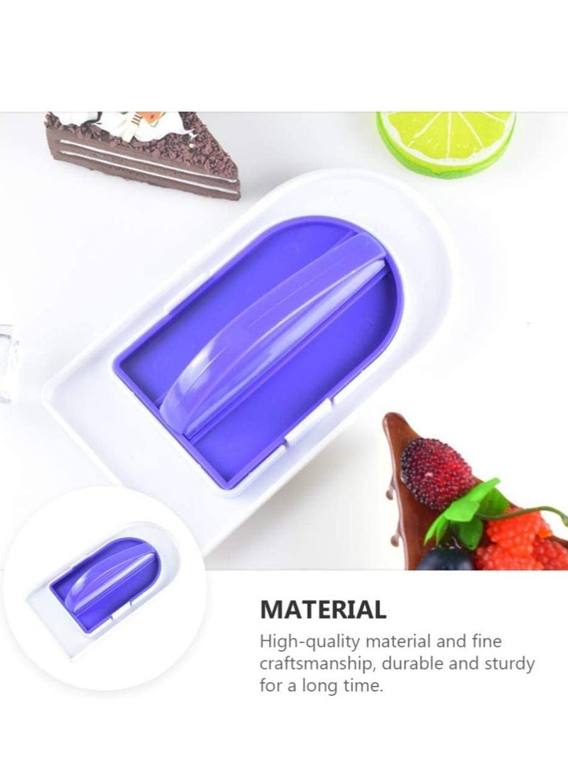 Generic - Fondant Icing Smoother Polisher for Cake Decoration Sugarcraft Scraper Paddle Tool  Trowel Pastry Tools Fondant Smoothing Tool Fondant Scraper Buttercream Frosting Smoother Purple 2 PCS - Image 1