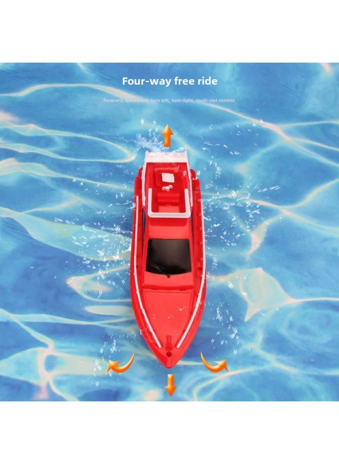 Wireless Remote Control Speedboat Electric Toy High-Speed Racing Boat For Boys Water Play Long Endurance Summer Fun Boat-Color:Remote Control Speedboat [dark Blue] A Box Of 96 Batches  - Image 4