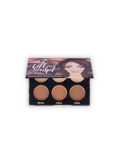 W7 W7 Lift & Sculpt Cream Contour Kit - Concealing, Highlighting & Contouring Makeup Palette - Step-by-Step Instructions Included  - Image 1