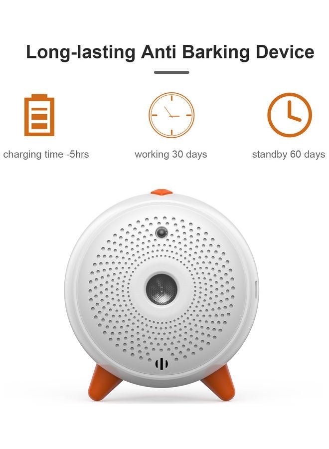 NIBEMINENT K12 Waterproof Rechargeable Anti Barking Device White/Brown 9.7x7.5x8.7cm - Image 4