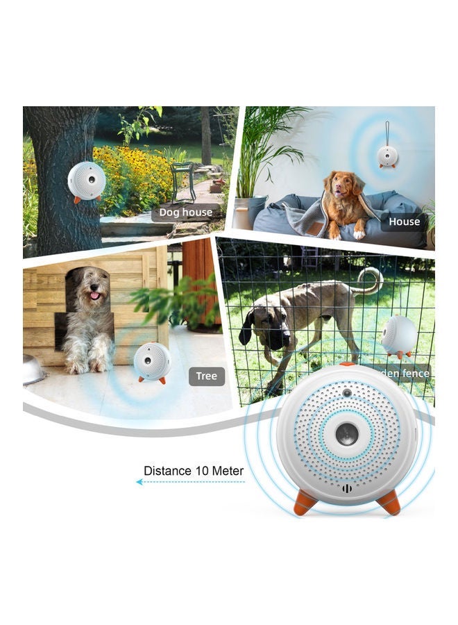 NIBEMINENT K12 Waterproof Rechargeable Anti Barking Device White/Brown 9.7x7.5x8.7cm - Image 5