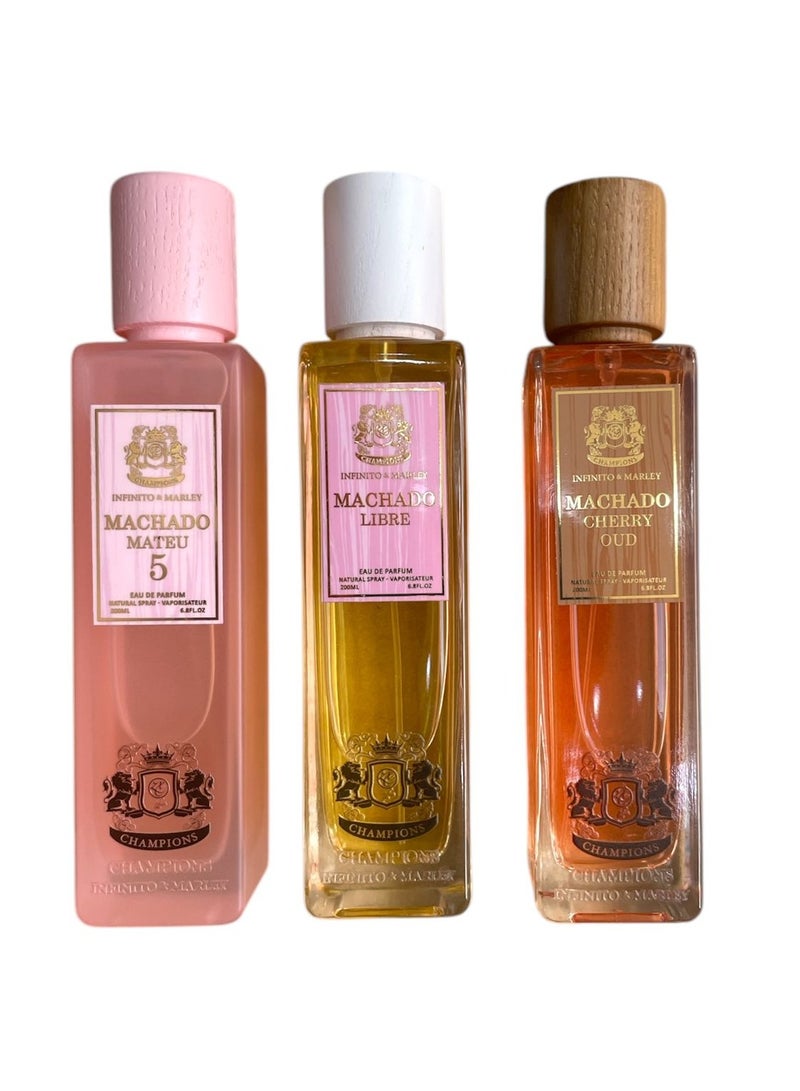 Champion 3-Piece Machado Cherry Machado Libre Machado Mateu 200ml - Image 1