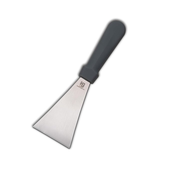 HS 95 INCH PROFESSIONAL KITCHEN SCRAPER FOR MIXING CUTTING ICE CREAM CAKE CHOCOLATE DOUGH WITH MEDIUM HANDLE STAINLESS STEEL JAPANESE GRADE SUS420J2 STAINLESS STEEL FOR HOME AND COMMERCIAL USE