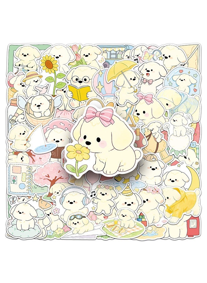 Quantum 104 Pcs Spring Series Cute Dog Stickers - Cute Graffiti Sticker Cute Pet Waterproof Sticker for Water Bottle Laptop Luggage Stationery Art Decor - Image 4
