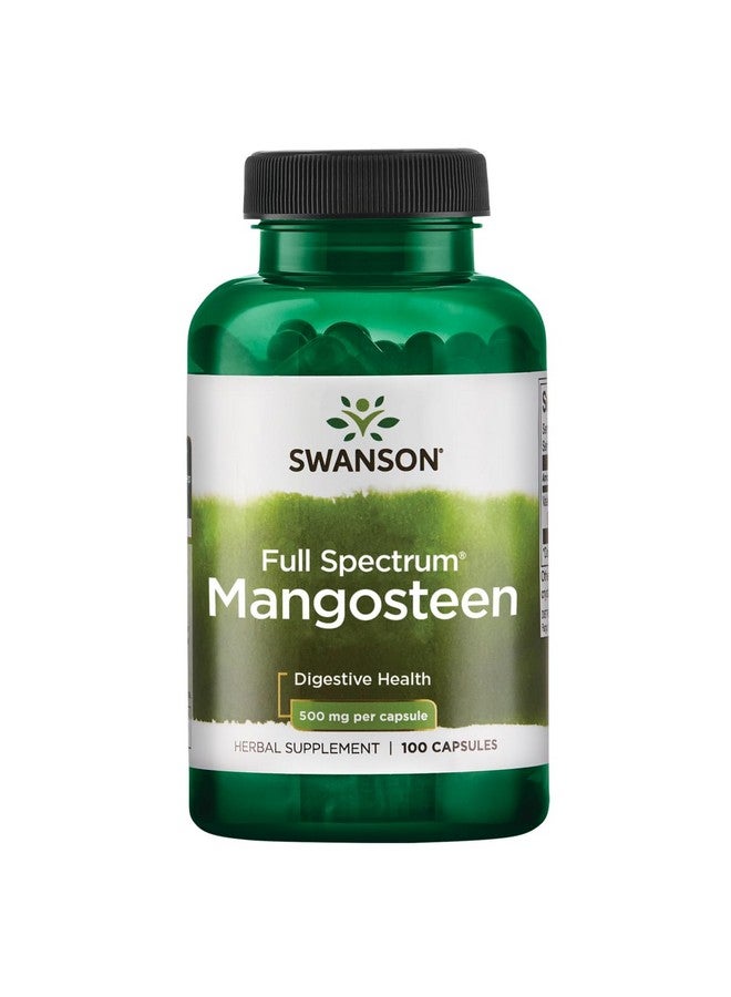 SWANSON سوانسون مانغوستين كامل الطيف - 500 ملغ 100 كبسولة - Image 1