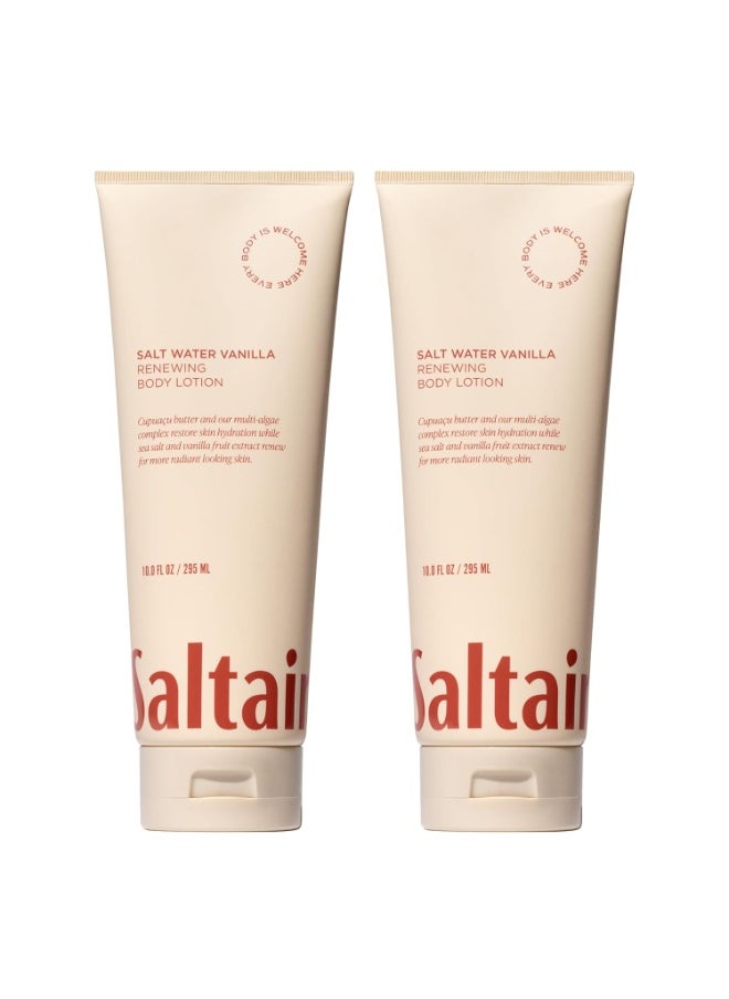 Saltair Saltair Body Lotion - 2 Pack Moisturizing Lotion For Dry Skin. Salt Water Vanilla Scented Hydrating Body Cream with Nourishing Moisturizer Formula. Skin Care for Women and Men. 2x 10oz Tubes  - Image 2