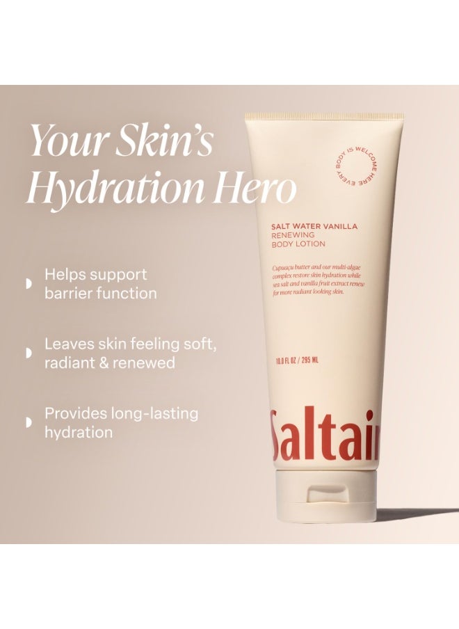 Saltair Saltair Body Lotion - 2 Pack Moisturizing Lotion For Dry Skin. Salt Water Vanilla Scented Hydrating Body Cream with Nourishing Moisturizer Formula. Skin Care for Women and Men. 2x 10oz Tubes  - Image 3