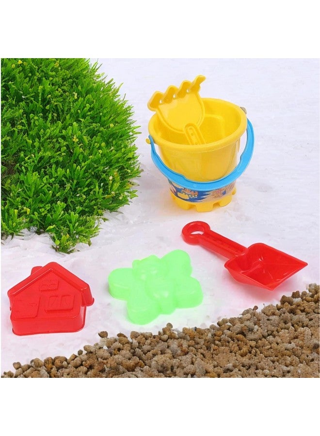 Blossom (Set of 5) Beach Toy Set for Kids with Small Bucket 2 Sand Moulds & 2 Tools - Image 1