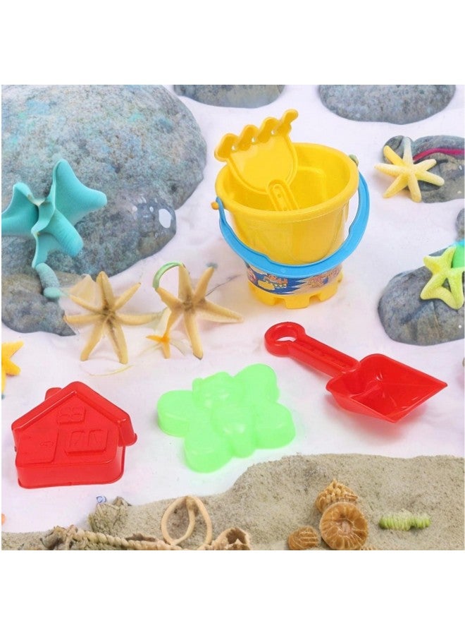 Blossom (Set of 5) Beach Toy Set for Kids with Small Bucket 2 Sand Moulds & 2 Tools - Image 3