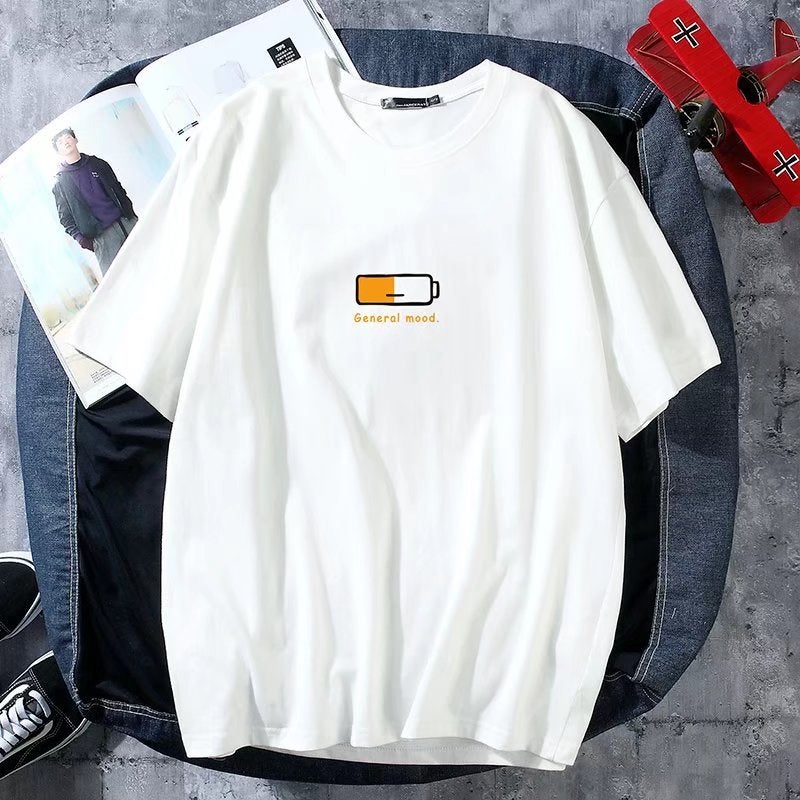 Trendy Short-Sleeve T-Shirt For Men, Loose Hip-Hop Street Style, Plus-Size Creative Print, Cool And Popular Couple Short-Sleeve T-Shirt - Image 5