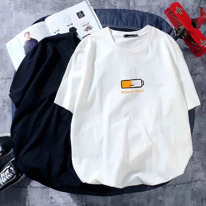 Trendy Short-Sleeve T-Shirt For Men, Loose Hip-Hop Street Style, Plus-Size Creative Print, Cool And Popular Couple Short-Sleeve T-Shirt - Image 2
