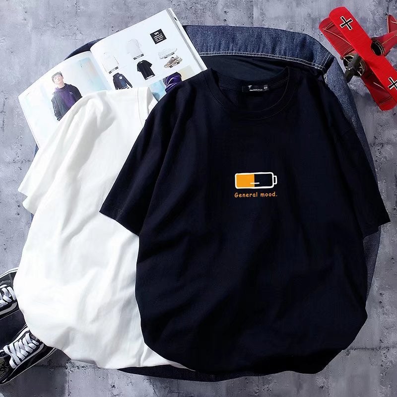 Trendy Short-Sleeve T-Shirt For Men, Loose Hip-Hop Street Style, Plus-Size Creative Print, Cool And Popular Couple Short-Sleeve T-Shirt - Image 3