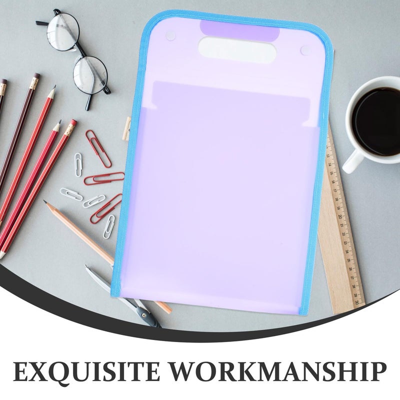 Expandable 13 Pocket Accordion File Folder Organizer Blue Letter Size Document Storage - Image 4