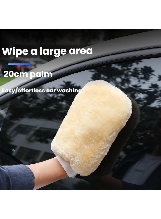 2 Piece Ultra Soft Microfiber Car Wash Mitts with Plush Texture Scratch Free Design for Gentle Effective and Efficient Car Cleaning - Image 2