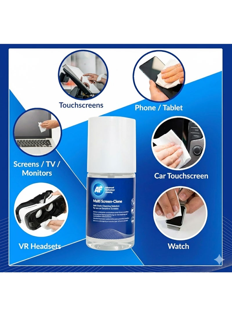 AF MULTI SCREEN CLENE 200ML+ MICRO FIBRE - Image 3