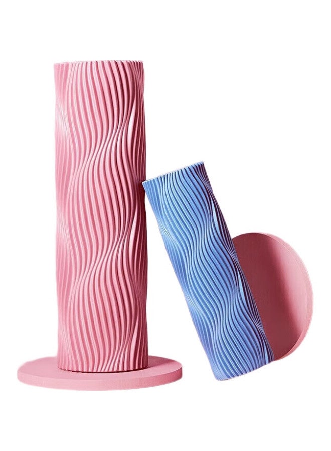 Keep Foam Roller Massage Stick, Muscle Relaxation Massager, Spiked Yoga Column, Fitness Training Combination Version, Pink Sand Color - Image 2
