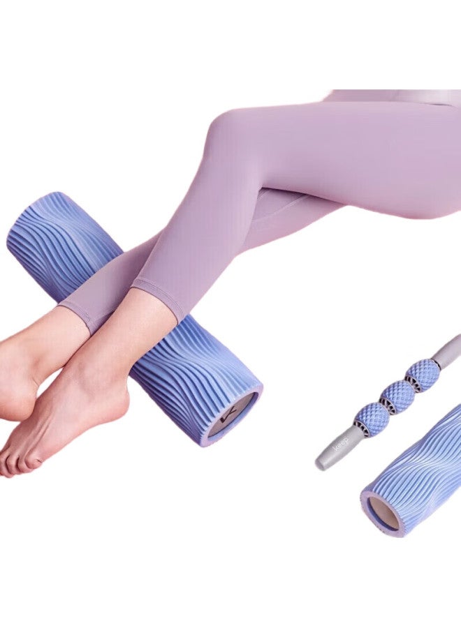 Keep Foam Roller Massage Stick, Muscle Relaxation Massager, Spiked Yoga Column, Fitness Training Combination Version, Pink Sand Color - Image 3