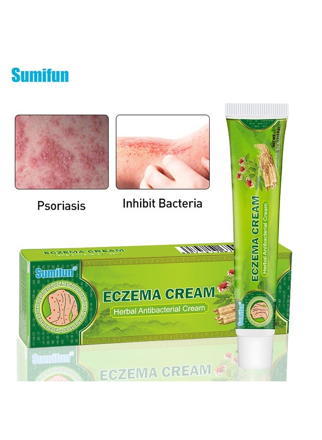 Sumifun Herbal Antibacterial Eczema Cream 20g, Dermatitis and Eczema Pruritus Psoriasis Ointment, Quickly Relives Itching, Daily Ointment for Eczema - Image 4
