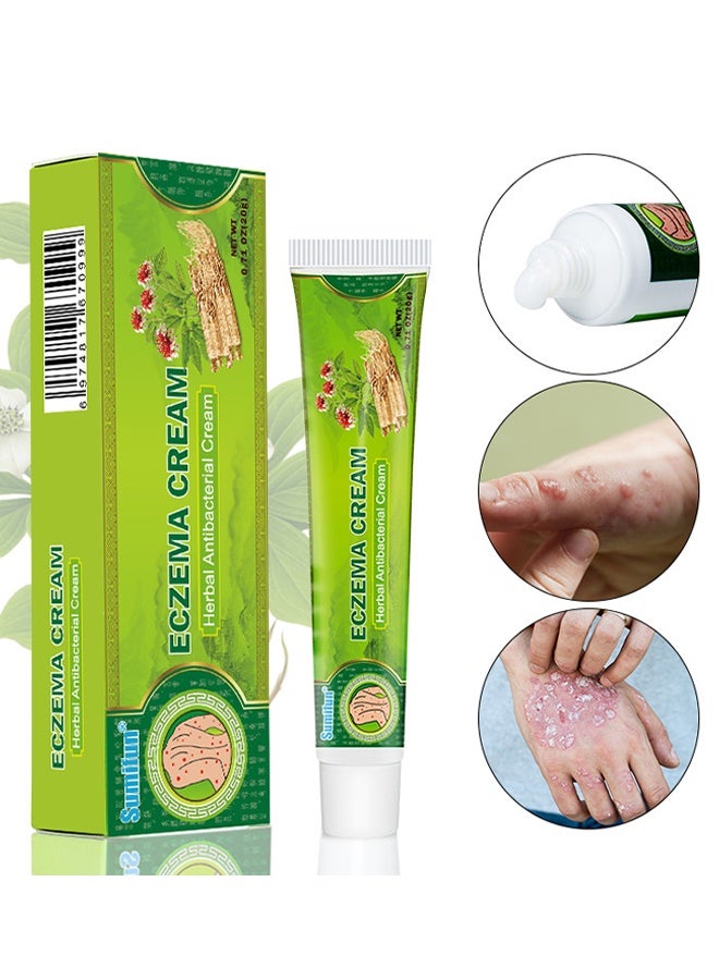 Sumifun Herbal Antibacterial Eczema Cream 20g, Dermatitis and Eczema Pruritus Psoriasis Ointment, Quickly Relives Itching, Daily Ointment for Eczema - Image 1