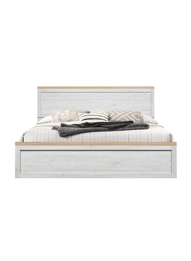 DANUBE HOME Cambridge 180X200 King Bed Stylish And Spacious Bed Frame For Bedroom Durable And Elegant Design Perfect For Comfort And Relaxation Modern Home DÃ©cor - Oak And White Oak - Image 4
