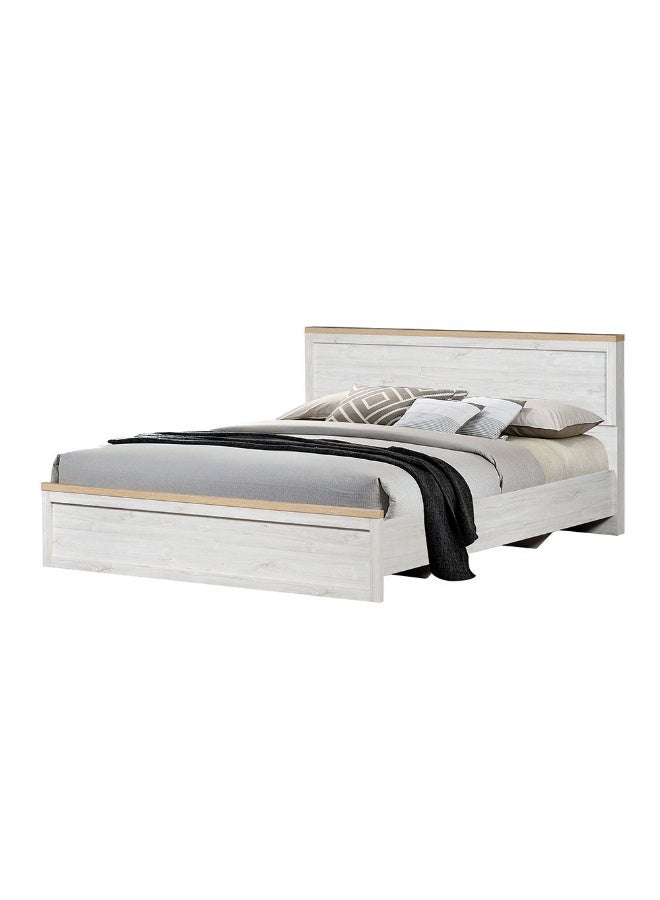 DANUBE HOME Cambridge 180X200 King Bed Stylish And Spacious Bed Frame For Bedroom Durable And Elegant Design Perfect For Comfort And Relaxation Modern Home DÃ©cor - Oak And White Oak - Image 5