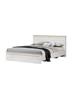 DANUBE HOME Cambridge 180X200 King Bed Stylish And Spacious Bed Frame For Bedroom Durable And Elegant Design Perfect For Comfort And Relaxation Modern Home DÃ©cor - Oak And White Oak  - Image 5
