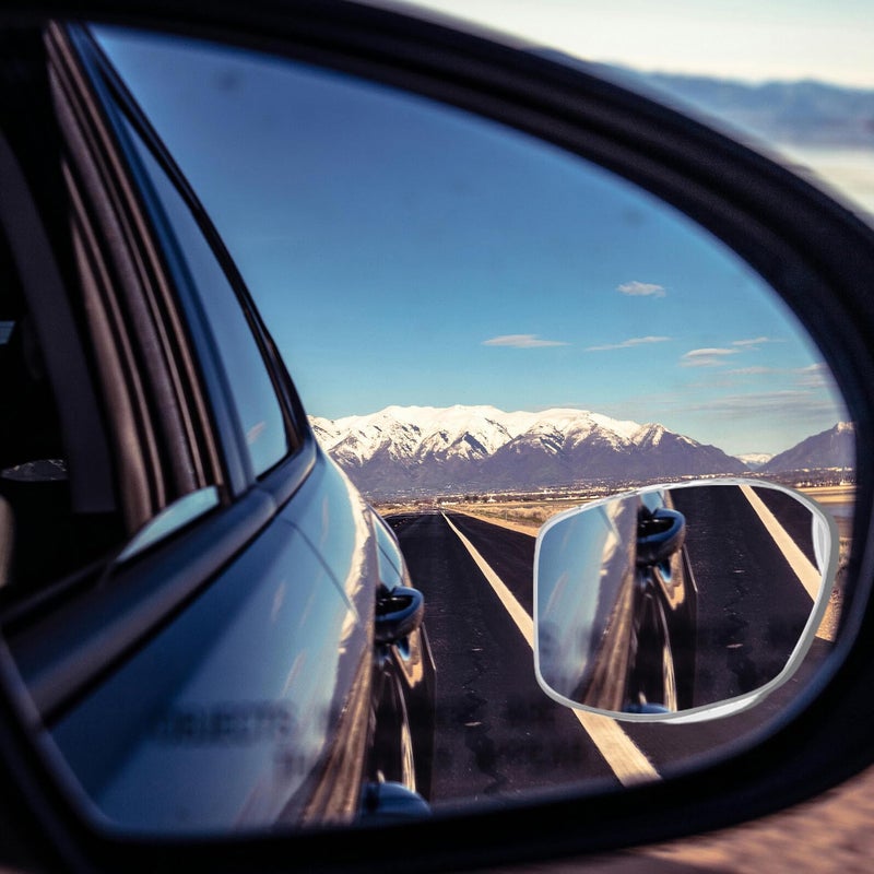 360 Degree Wide Angle Suction Cup Blind Spot Mirror 2 Pack for Trucks and Small Vehicles White - Image 4
