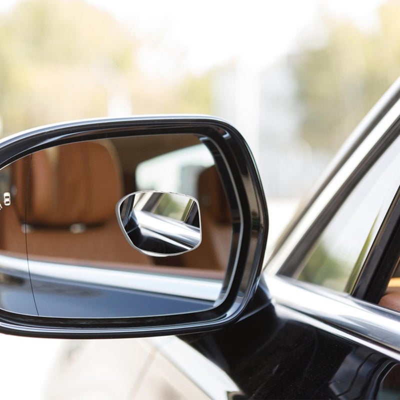 360 Degree Wide Angle Suction Cup Blind Spot Mirror 2 Pack for Trucks and Small Vehicles White - Image 5