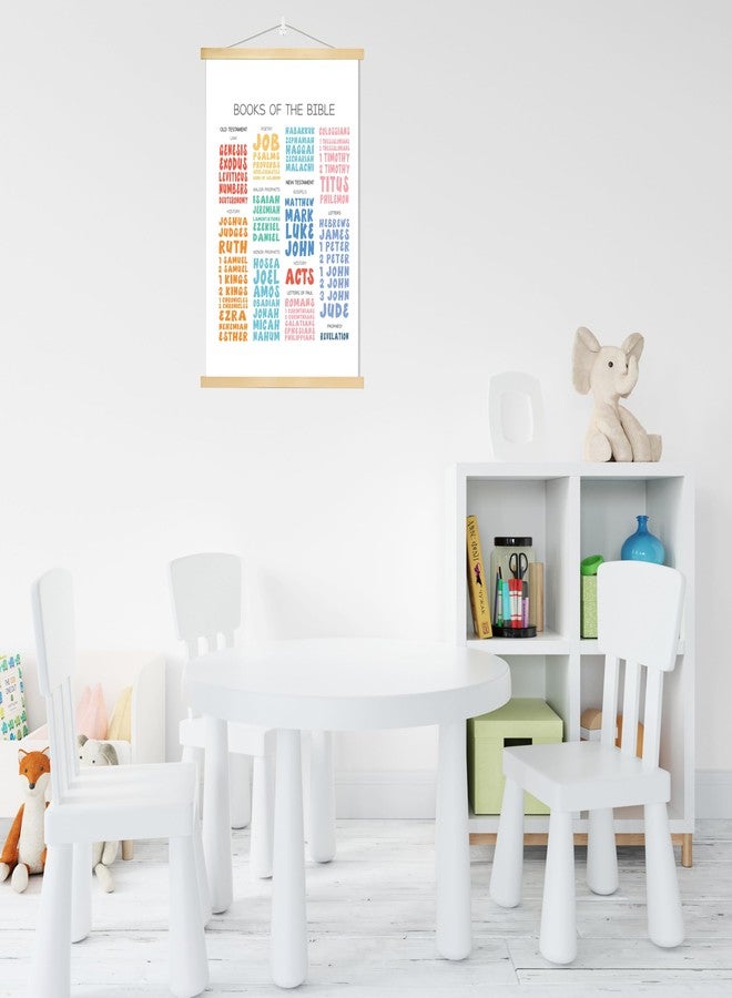 AWISBI Book Of The Bible Scripture Art Print Hanging Poster, Christian Hanging Wall Decor 16x20 Inch Bible Posters for Classroom School Bible Verses Educational Canvas Painting Decor for Kids - Image 4