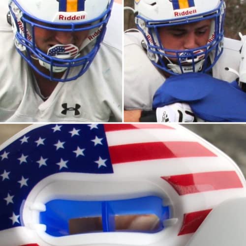 Oral Mart USA Flag Football Mouth Guard - Lip Guard Mouthpiece | Lip Protector Mouthguard (Detachable Strap Included) - Image 3