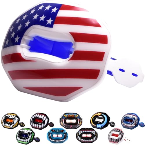 Oral Mart USA Flag Football Mouth Guard - Lip Guard Mouthpiece | Lip Protector Mouthguard (Detachable Strap Included) - Image 1