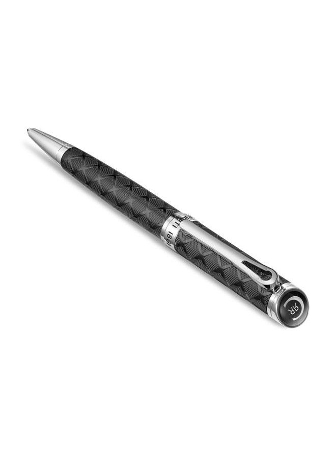 CERRUTI 1881 Mario Pen Ion Plated Black Diamond Pattern Signature Logo Elegant Writing  - Image 2