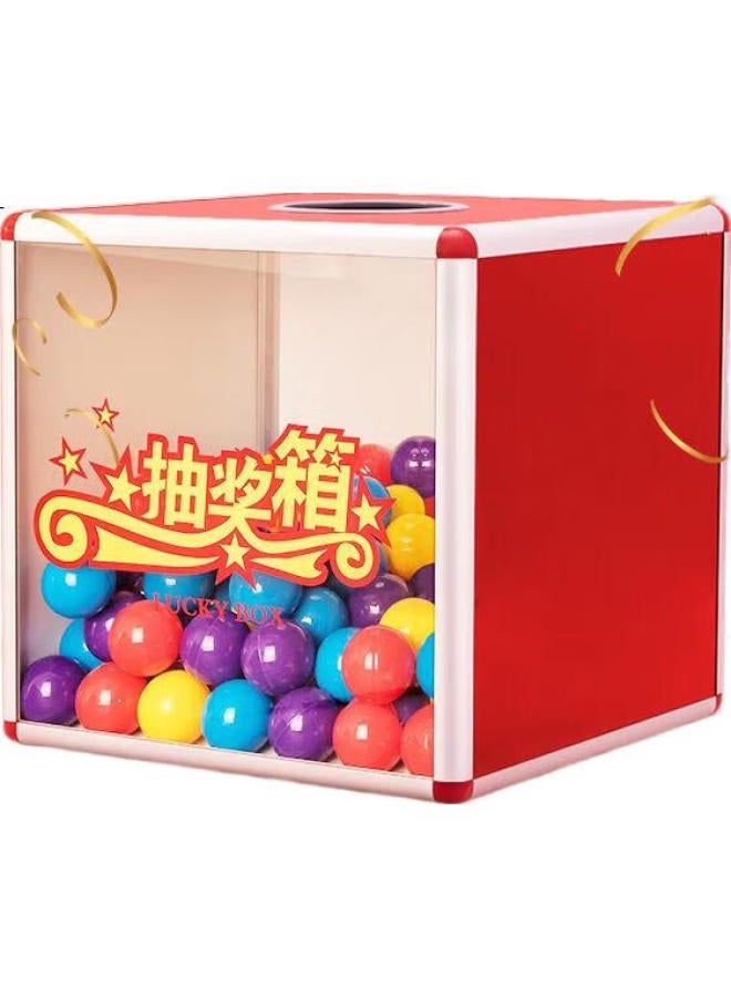 Jin Longxing Jinlongxing [Super Popular] Raffle Box, Prize Drawing Box, Lottery Box, Aluminum Alloy Detachable Large Transparent Raffle Box, Prize Drawing Box/Lottery Box, A1186 - Image 1