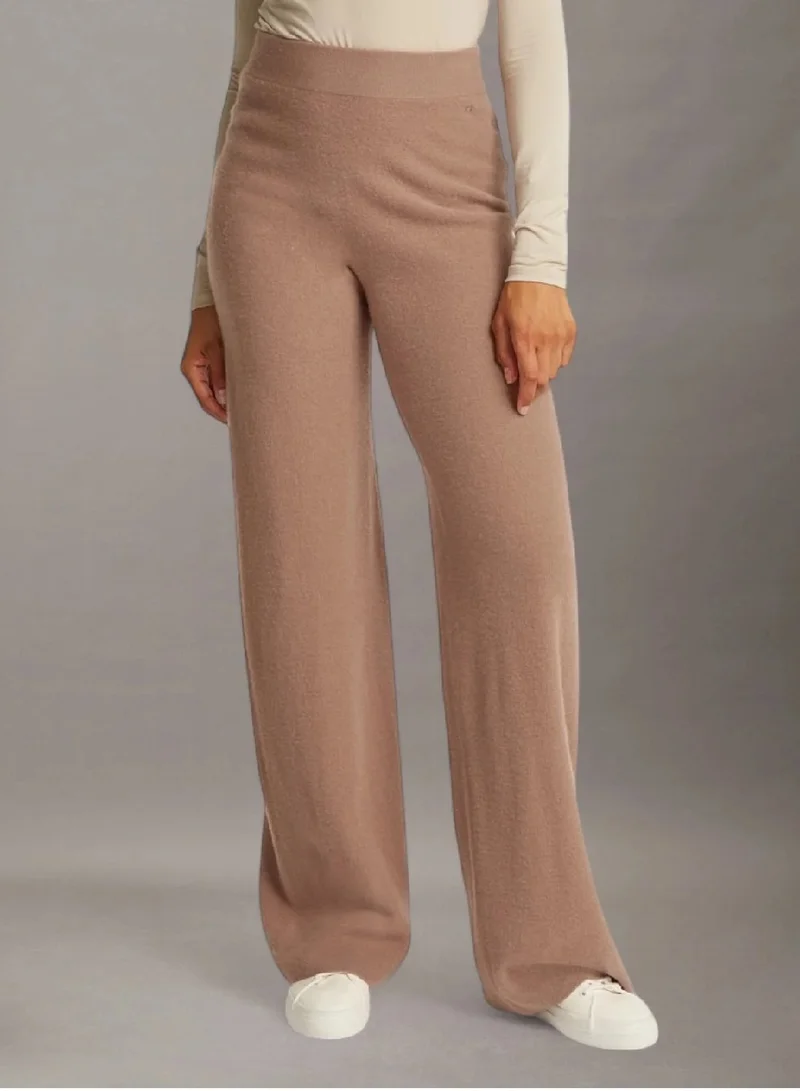 CALVIN KLEIN Soft Wool Wide Leg Trousers