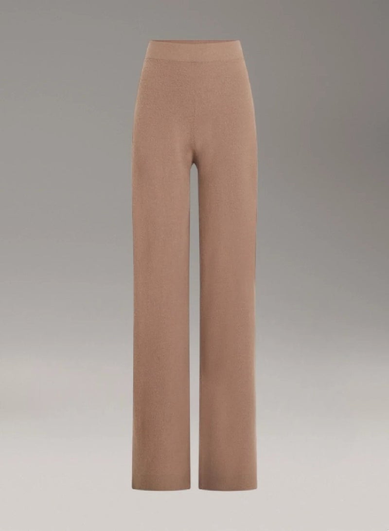 CALVIN KLEIN Soft Wool Wide Leg Trousers - Image 4
